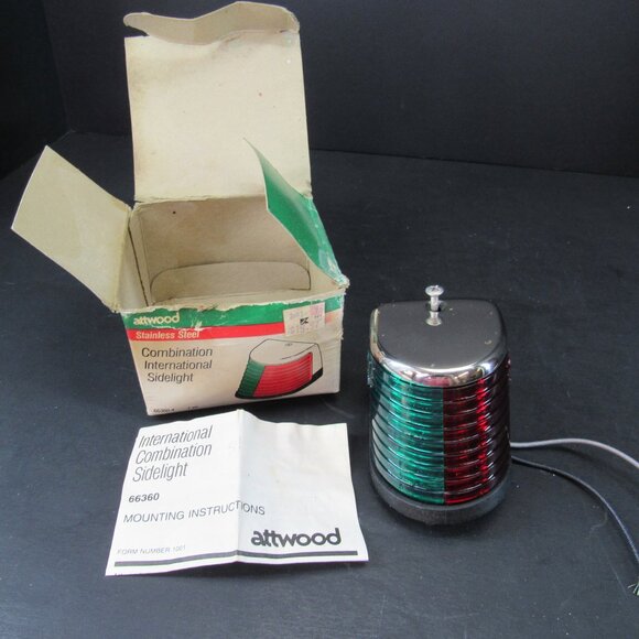 Vintage Attwood Stainless Steel Combination International Sidelight 66360-4 - Picture 7 of 10